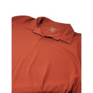 Oobe Hydrovent Golf‎ Polo Shirt Moisture Wicking 2XL Orange Rust Short Sleeve